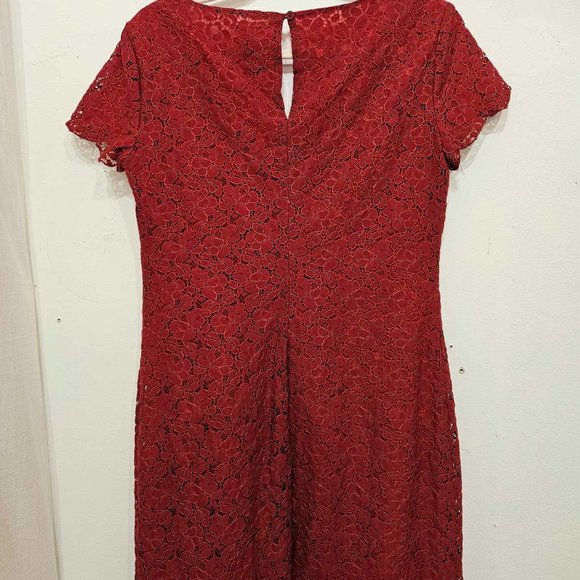 Red Lace Talula Mini Dress - Picture 2 of 3